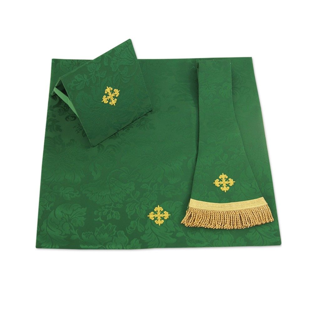 Ornat rzymski IHS - kolory liturgiczne, żakard (35) - Ornaty rzymskie - zdjęcie 9 - Ornat rzymski IHS - kolory liturgiczne, żakard (34)