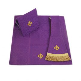 Ornat rzymski IHS - kolory liturgiczne, żakard (37) - Ornaty rzymskie - zdjęcie 5 - Ornat rzymski IHS - kolory liturgiczne, żakard (36)