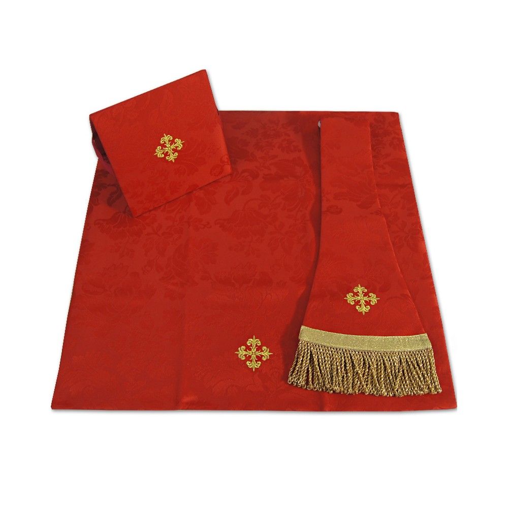 Ornat rzymski IHS - kolory liturgiczne, żakard (38) - Ornaty rzymskie - zdjęcie 3 - Ornat rzymski IHS - kolory liturgiczne, żakard (37)