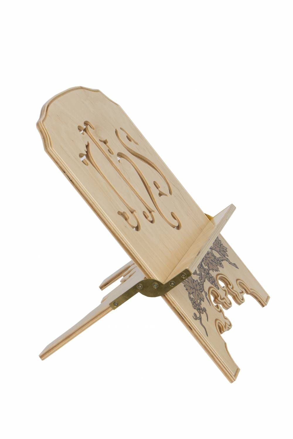 Pulpit drewniany zdobiony, kolor jasny (1) - PODSTAWA POD MSZAŁ/EWANGELIARZ - zdjęcie 2 - Pulpit drewniany zdobiony, kolor jasny (1)