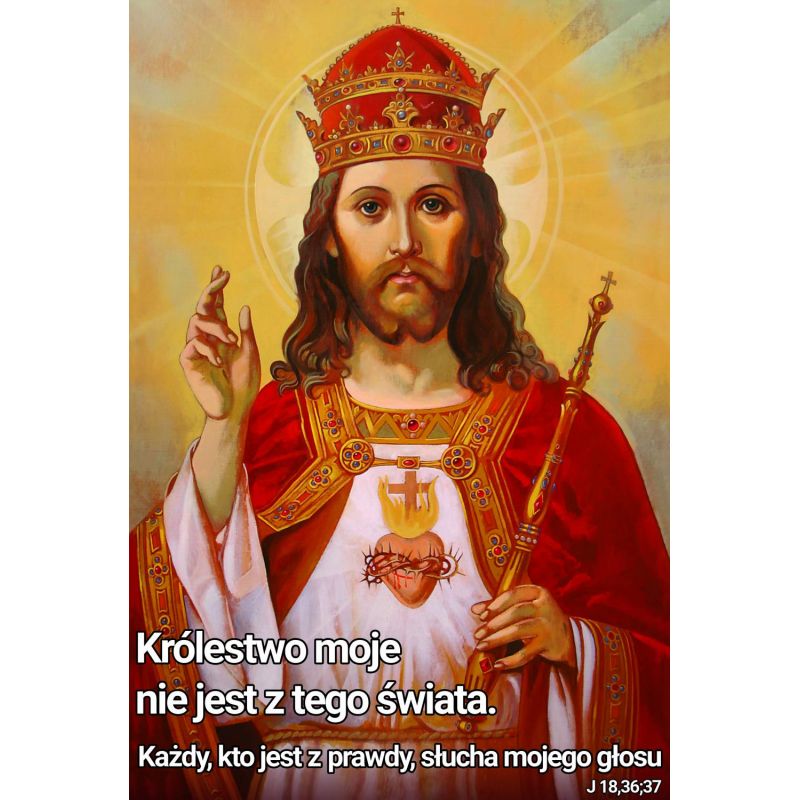 Plakat - Chrystus Król (1) - Plakaty Matka Boża, Jezus Chrystus - Plakat - Chrystus Król (1)