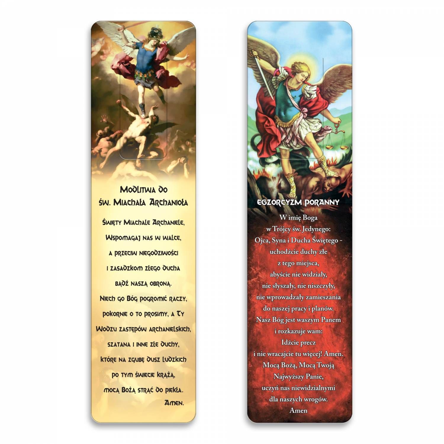 Zakładka do książki - Michał Archanioł - Zakładki religijne do książek - zdjęcie 2 - Zakładka do książki - Michał Archanioł