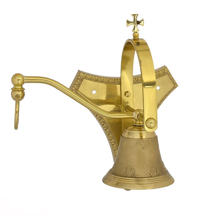 Dzwonek sygnaturka mosiężna 30 cm (1) - GONGI, SYGNATURKI - Nowość