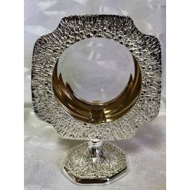 Monstrancja mosiężna, pozłacana - 16 cm (D39) - MONSTRANCJE