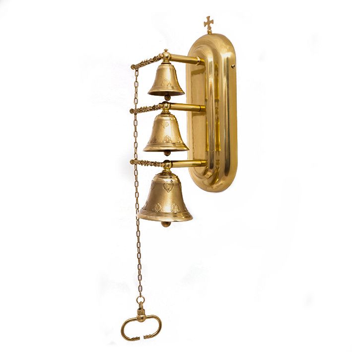 Sygnaturka mosiężna, potrójna, odlew - 45 cm - GONGI, SYGNATURKI - Nowość