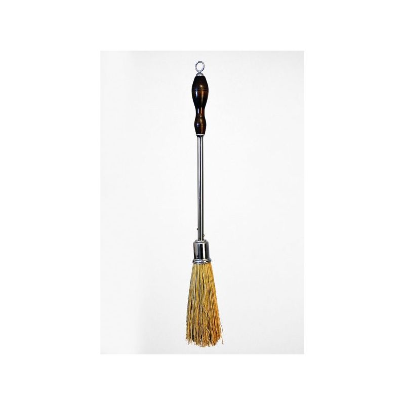 Kropidło z mosiądzu, chromowane, drewniana rączka, 55 cm (12) - KROPIDŁA - Kropidło z mosiądzu, chromowane, drewniana rączka, 55 cm (12)