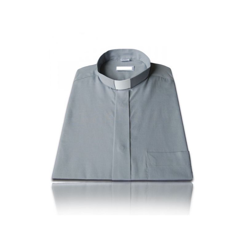 Koszula kapłańska, zwykła, długi rękaw 100% bawełna - KOSZULE KAPŁAŃSKIE - zdjęcie 4 - Koszula kapłańska, zwykła, długi rękaw 100% bawełna