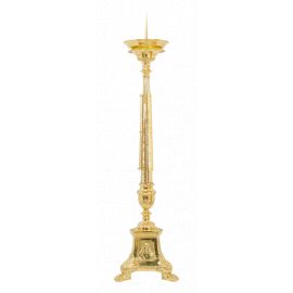 Lichtarz mosiężny bogato zdobiony - 100 cm - ŚWIECZNIKI / LICHTARZE