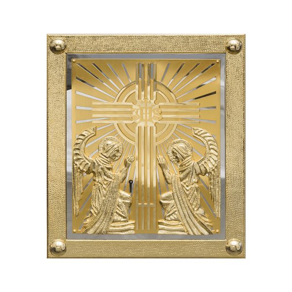 Tabernakulum mosiężne - 2 Anioły (51) - TABERNAKULA - Nowość