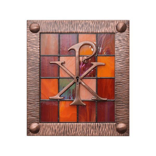 Tabernakulum mosiężne - PX szkło witrażowe (53) - TABERNAKULA - Nowość