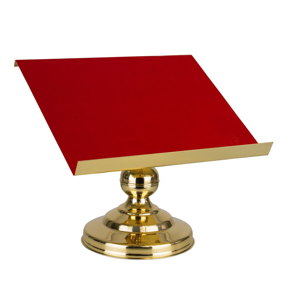 Pulpit, podstawa pod mszał z czerwonym suknem - 43 cm - PODSTAWA POD MSZAŁ/EWANGELIARZ - Nowość