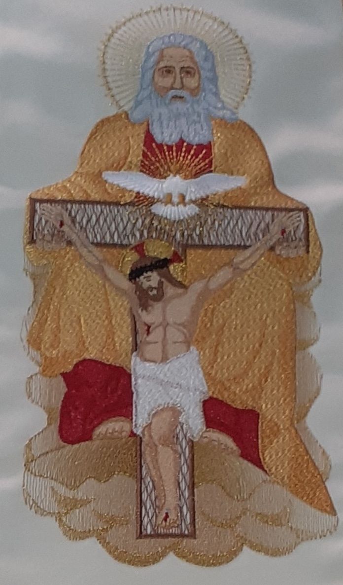 Stuła haftowana - Święta Trójca (36) - Z POSTACIAMI - zdjęcie 2 - Stuła haftowana - Święta Trójca (36)