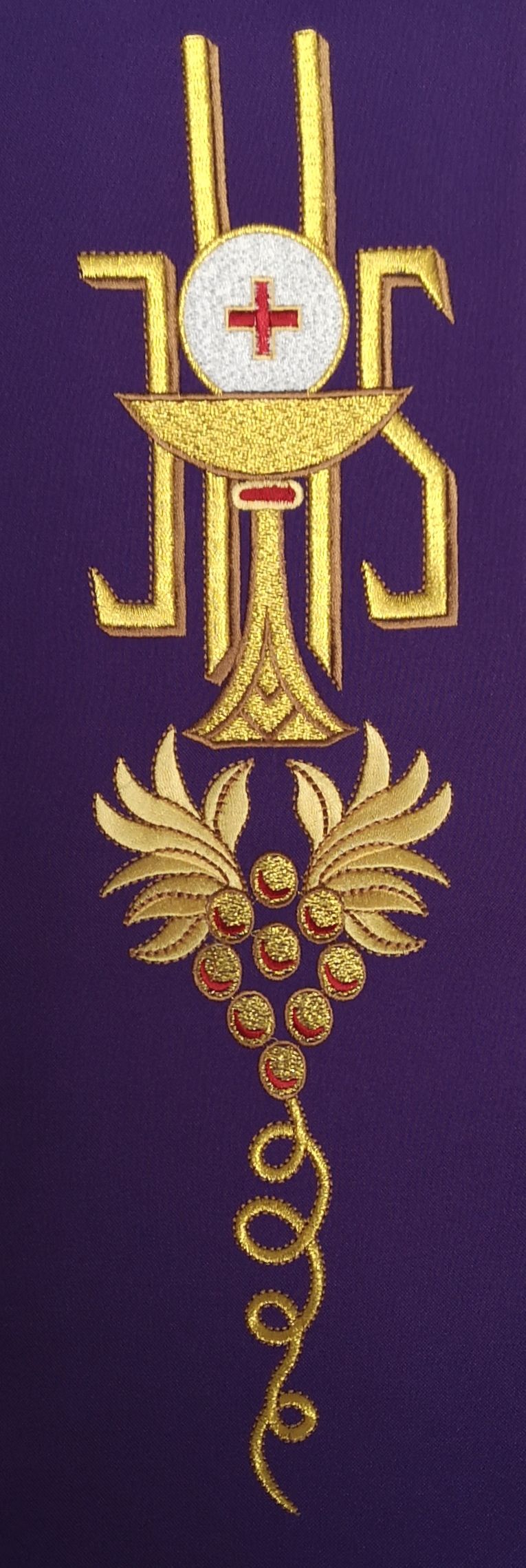 Szarfa, sygnatura, uchwyt do dzwonka fiolet - GONGI, SYGNATURKI - Nowość