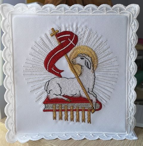 Bielizna kielichowa - Baranek Ofiarny (8) - Zestawy - zdjęcie 3 - Bielizna kielichowa - Baranek Ofiarny (8)