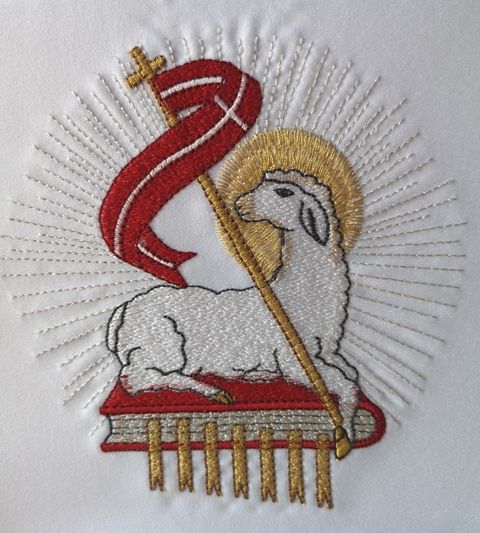 Bielizna kielichowa - Baranek Ofiarny (8) - Zestawy - zdjęcie 4 - Bielizna kielichowa - Baranek Ofiarny (8)