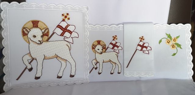 Bielizna kielichowa - Baranek Ofiarny (9) - BIELIZNA KIELICHOWA - zdjęcie 2 - Bielizna kielichowa - Baranek Ofiarny (9)