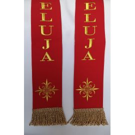 Stuła Alleluja na krzyż - wielkanocna 70 cm - Stuła na krzyż Alleluja - zdjęcie 3 - Stuła Alleluja na krzyż - wielkanocna 70 cm
