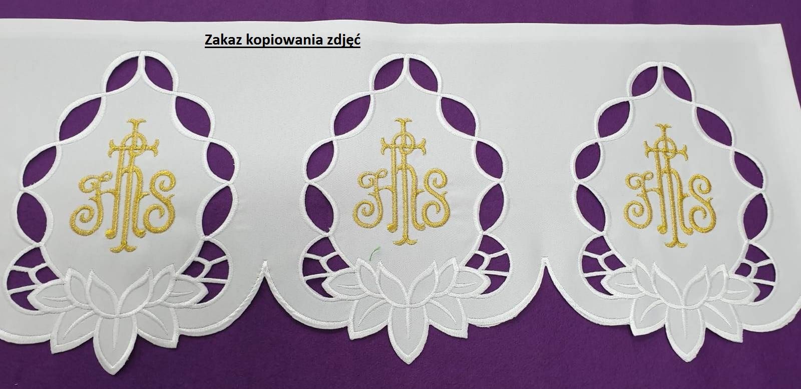 Obrus ołtarzowy - wzór eucharystyczny  (227) - OBRUSY WIELKANOCNE - Nowość