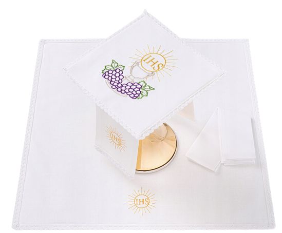 Bielizna kielichowa - Hostia, IHS - bawełna poliester - zdjęcie 2 - Bielizna kielichowa - Hostia, IHS