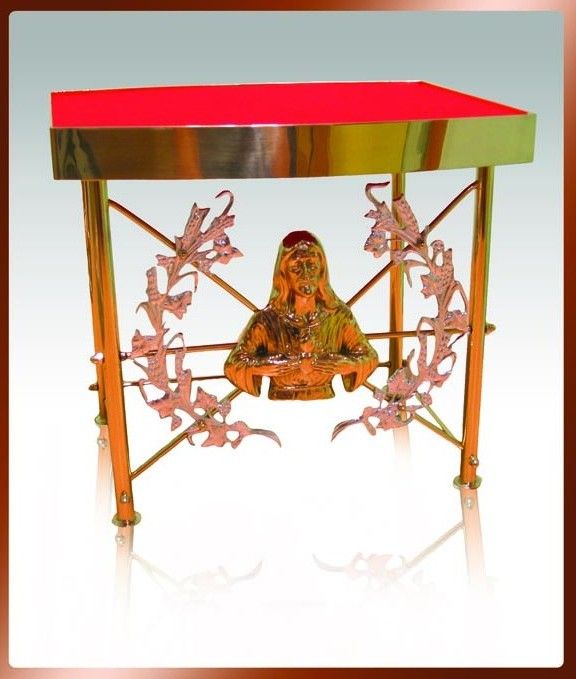 Tron pod monstrancje 29 cm, wizerunek Chrystusa (14) - Tron pod monstrancje - Nowość