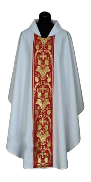 Ornat haftowany (12A) - Ornaty białe/ ecru - Nowość