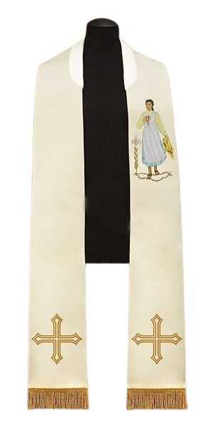 Stuła haftowana Karolina Kózkówna - Z POSTACIAMI - Nowość