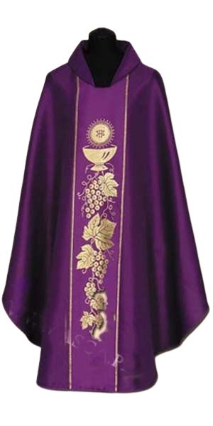 Ornat haftowany (25A) - Ornaty fioletowe - Nowość