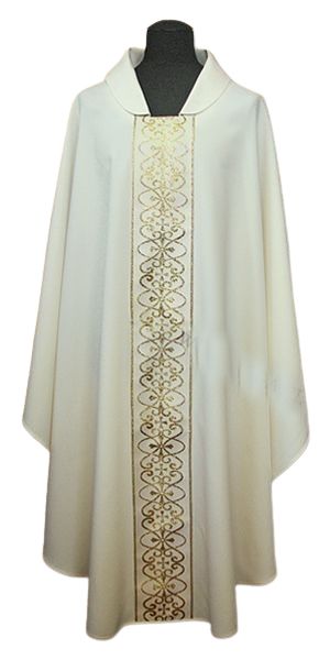 Ornat strecz, pas tkany, kolory liturgiczne (69) - Ornaty haftowane - Nowość