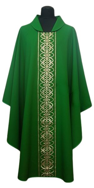 Ornat strecz, pas tkany, kolory liturgiczne (69) - Ornaty haftowane - zdjęcie 4 - Ornat strecz, pas haftowany, kolory liturgiczne (69)