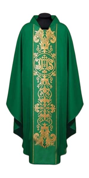 Ornat haftowany (23A) - Ornaty zielone - Nowość