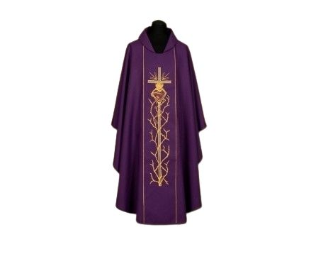 Ornat bogato haftowany (1A) - Ornaty fioletowe - Nowość