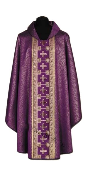 Ornat fioletowy + złoty ornament (53A) - Ornaty fioletowe - Nowość