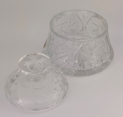 Vasculum kryształowe - INNE NACZYNIA LITURGICZNE - zdjęcie 3 - Vasculum kryształowe