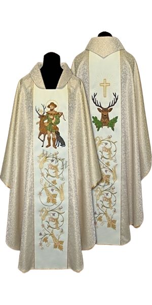 Ornat haftowany św. Hubert - Ornaty z wizerunkiem świętych - Nowość