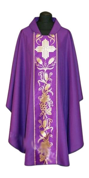 Ornat haftowany (28A) - Ornaty fioletowe - Nowość