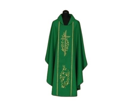 Ornat bogato haftowany (96A) - Ornaty zielone - Nowość
