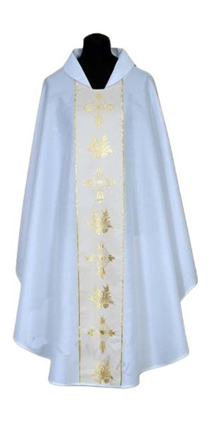 Ornat haftowany (13A) - Ornaty białe/ ecru - Nowość