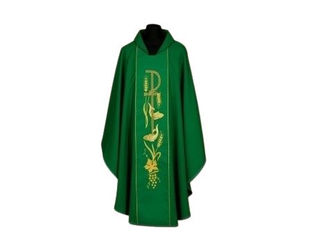 Ornat bogato haftowany (95A) - Ornaty zielone - Nowość