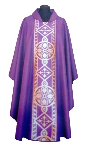 Ornat haftowany (27A) - Ornaty fioletowe - Nowość