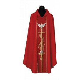 Ornat z Duchem Świętym (30A) - Ornaty czerwone
