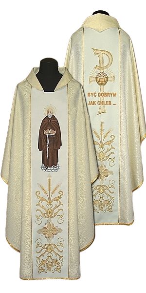Ornat haftowany św. Brat Albert - Ornaty z wizerunkiem świętych - Nowość