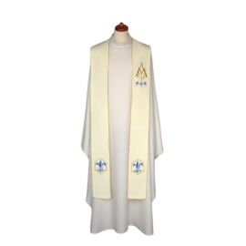 Stuła haftowana Maryjna - napis Maria (16) - EUCHARYSTYCZNE