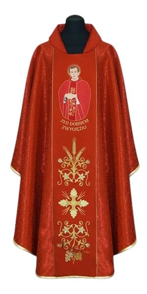 Ornat z wizerunkiem bł. ksiądz Jerzy Popiełuszko (2) - Ornaty z wizerunkiem świętych - Nowość