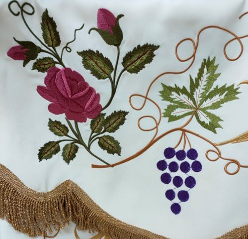 Baldachim bogato haftowany (Z) - Baldachimy haftowane - zdjęcie 9 - Baldachim bogato haftowany (Z)