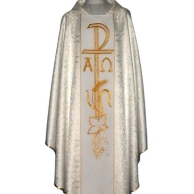 Ornat z komputerowo haftowanym pasem (22) - Ornaty haftowane - zdjęcie 4 - Ornat z komputerowo haftowanym pasem (22)