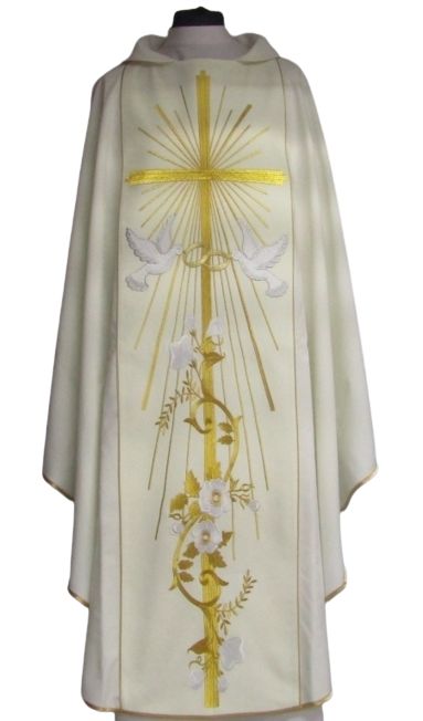 Ornat ślubny z szerokim pasem - Ornaty ślubne - Nowość