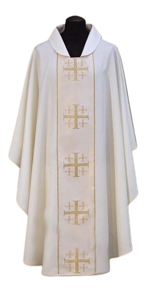 Ornat haftowany (14A) - Ornaty białe/ ecru - Nowość