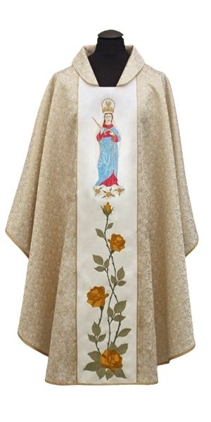 Ornat haftowany Matka Boża - Ornaty Maryjne - Nowość