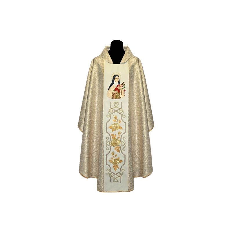Ornat haftowany św. Teresa od Dzieciątka Jezus - Ornaty z wizerunkiem świętych - Ornat haftowany św. Teresa od Dzieciątka Jezus
