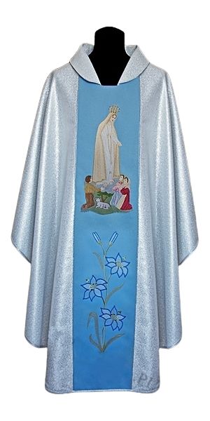 Ornat haftowany MB Fatimska (1) - Ornaty Maryjne - Nowość